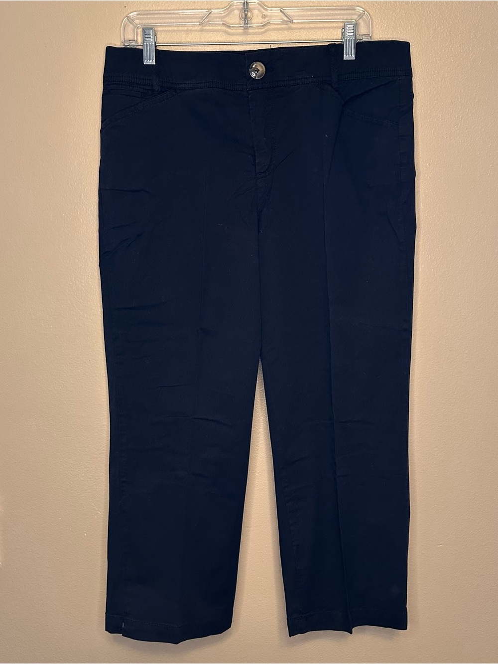 intro. Navy Waistband Stretch Pants